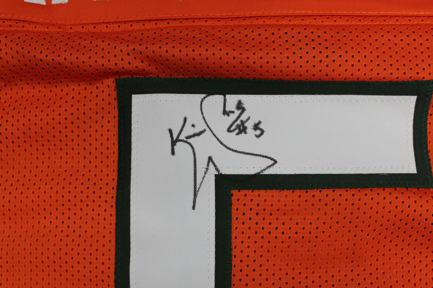 KEVIN WILLIAMS MIAMI HURRICANES SIGNED JERSEY w/INSCs Dallas Cowboys XL BAS
