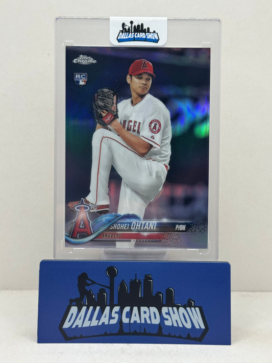 2018 Topps Chrome #150 Shohei Ohtani Rookie RC Refractor Dodgers