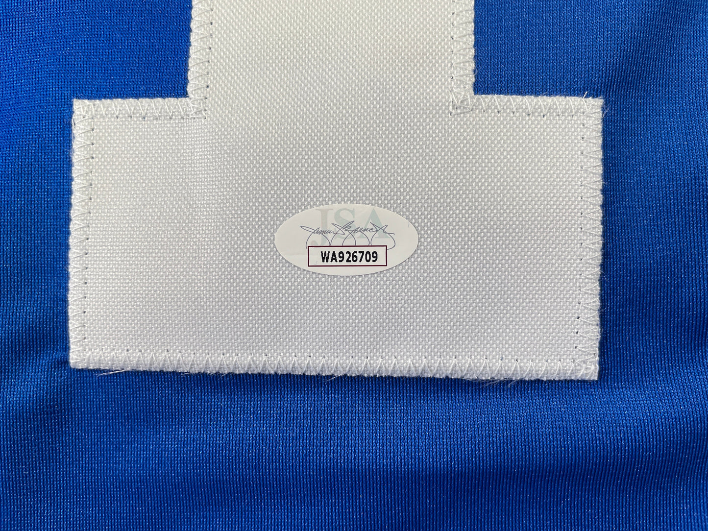 BOB LILLY DALLAS COWBOYS SIGNED SEWN THROWBACK FOOTBALL STAT JERSEY JSA