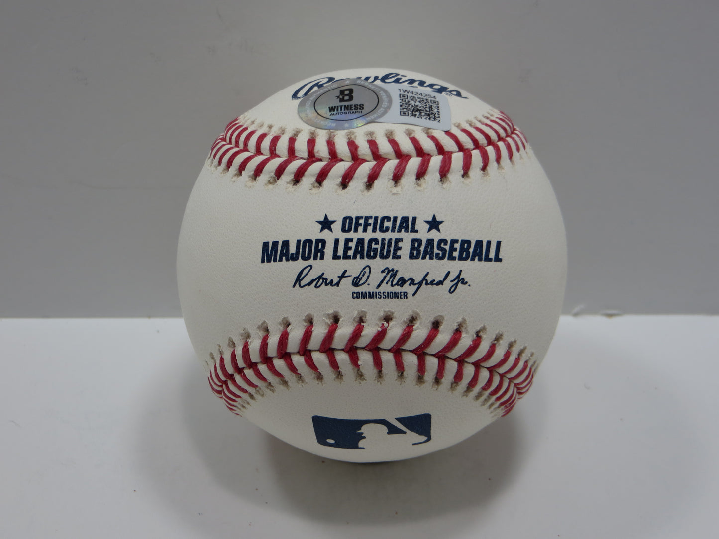 WYATT LANGFORD TEXAS RANGERS SIGNED RAWLINGS OML BASEBALL BAS COA