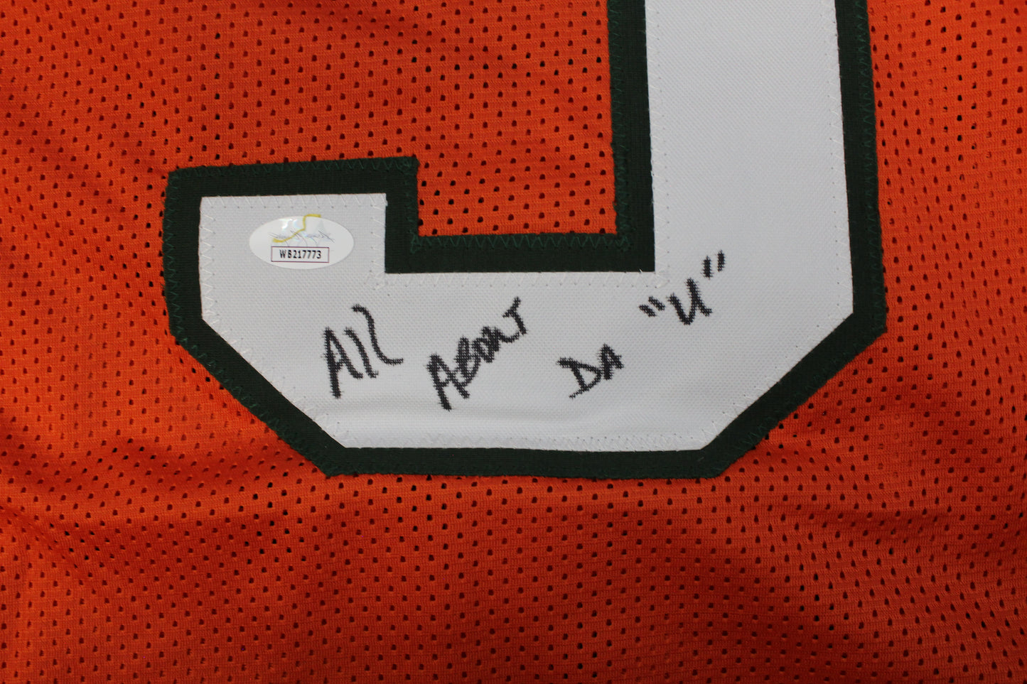 KEVIN WILLIAMS MIAMI HURRICANES SIGNED JERSEY w/INSCs Dallas Cowboys XL BAS