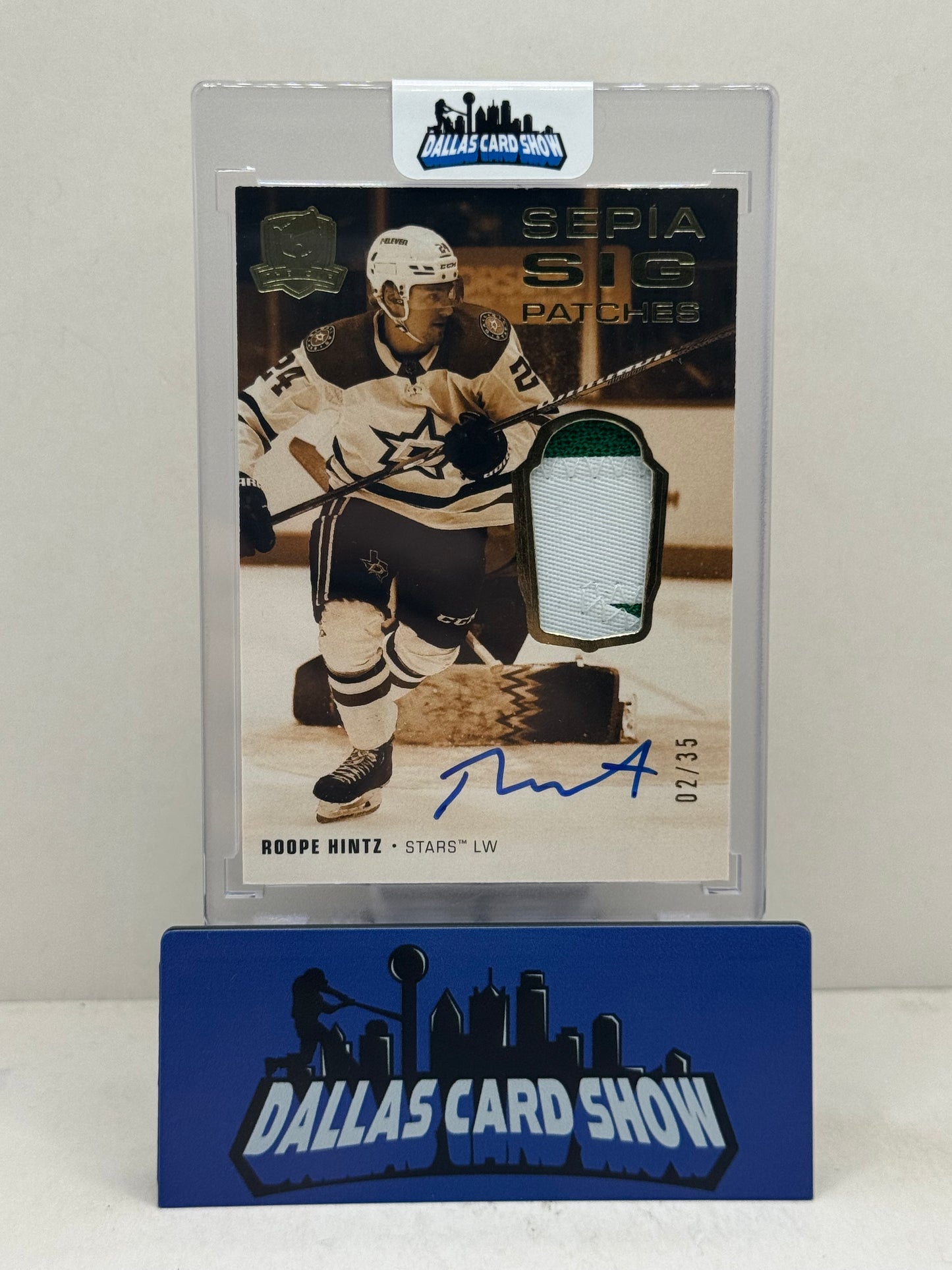 2023 Upper Deck #SSP-RH Roppe Hintz Sepia Sig Patches Autograph /35