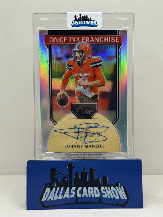 2024 Panini One #360 Johnny Manziel Once In a Franchise Autograph /99