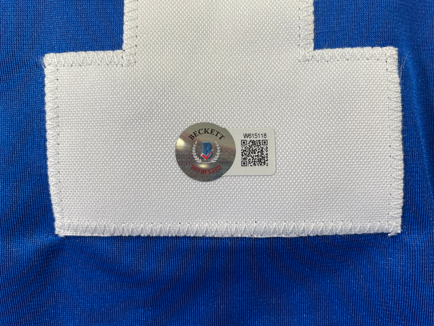 BOB LILLY DALLAS COWBOYS SIGNED SEWN THROWBACK FOOTBALL STAT JERSEY BGS