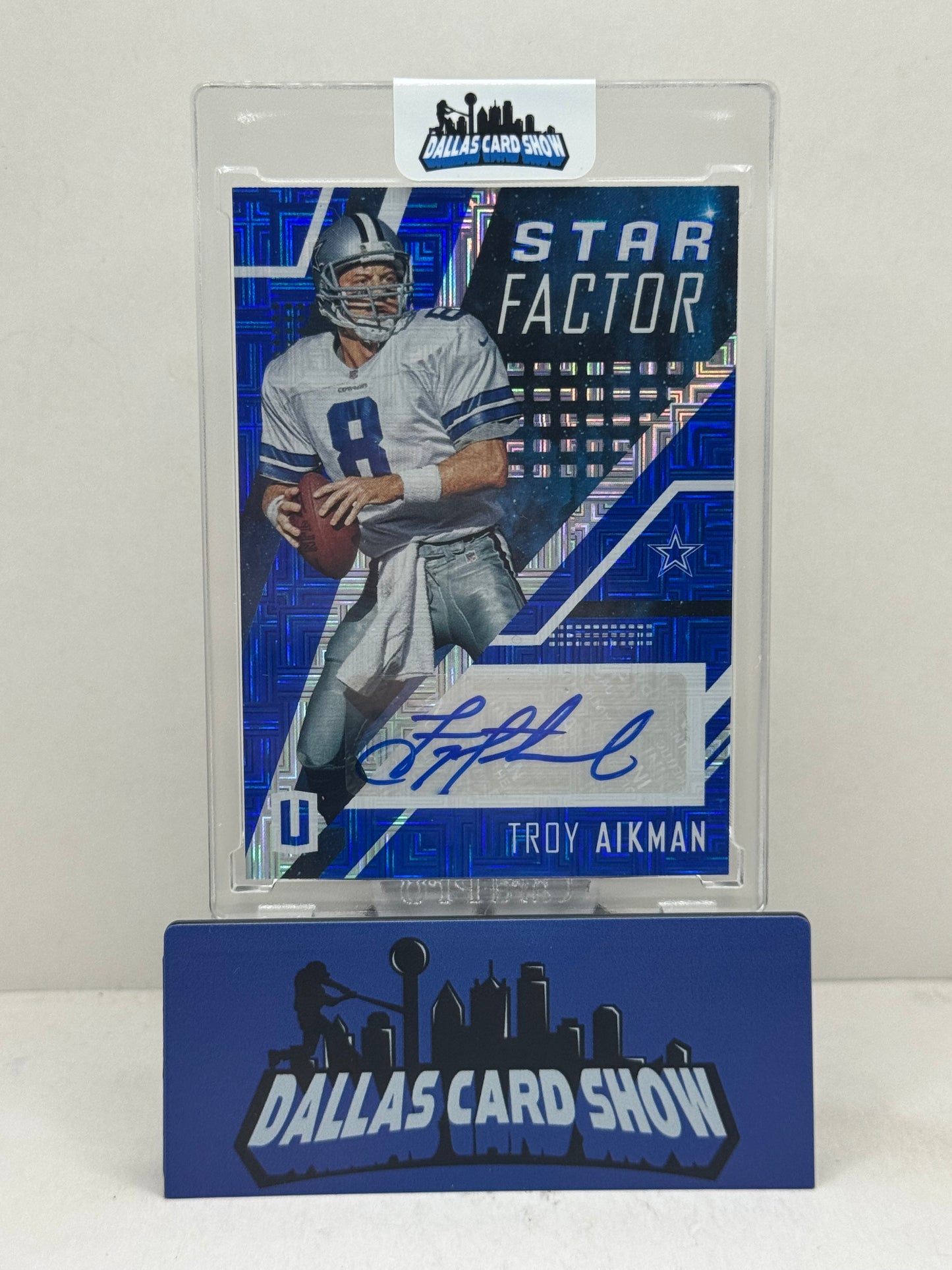 2017 Panini Unparalleled #SF-TA Troy Aikman Star Factor Autograph /10