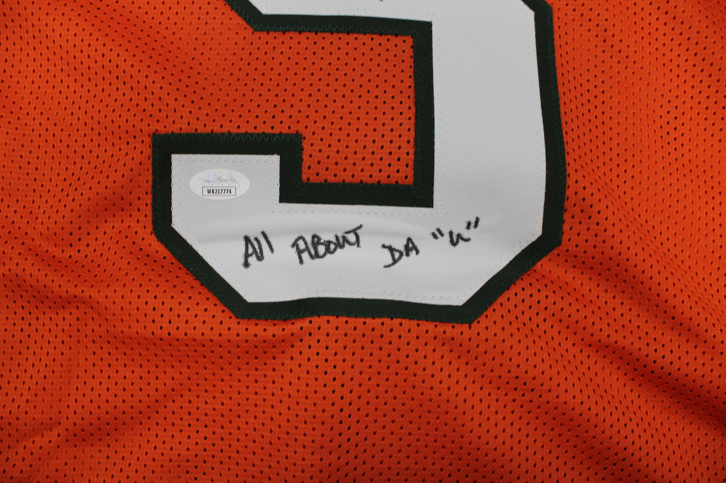 KEVIN WILLIAMS MIAMI HURRICANES SIGNED JERSEY w/INSCs Dallas Cowboys XL BAS