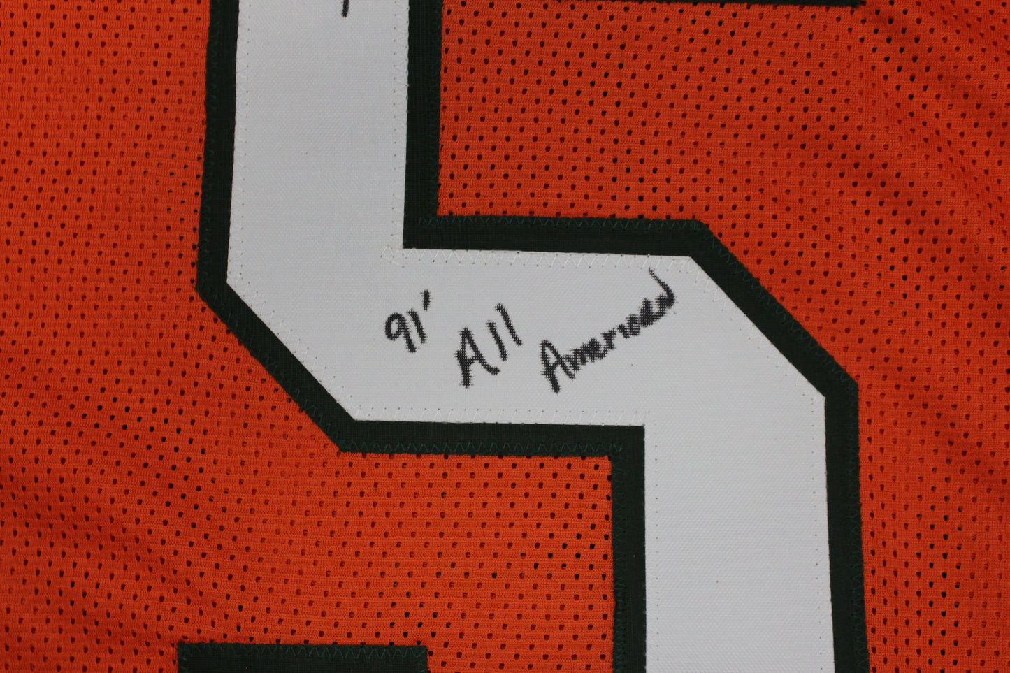 KEVIN WILLIAMS MIAMI HURRICANES SIGNED JERSEY w/INSCs Dallas Cowboys XL BAS