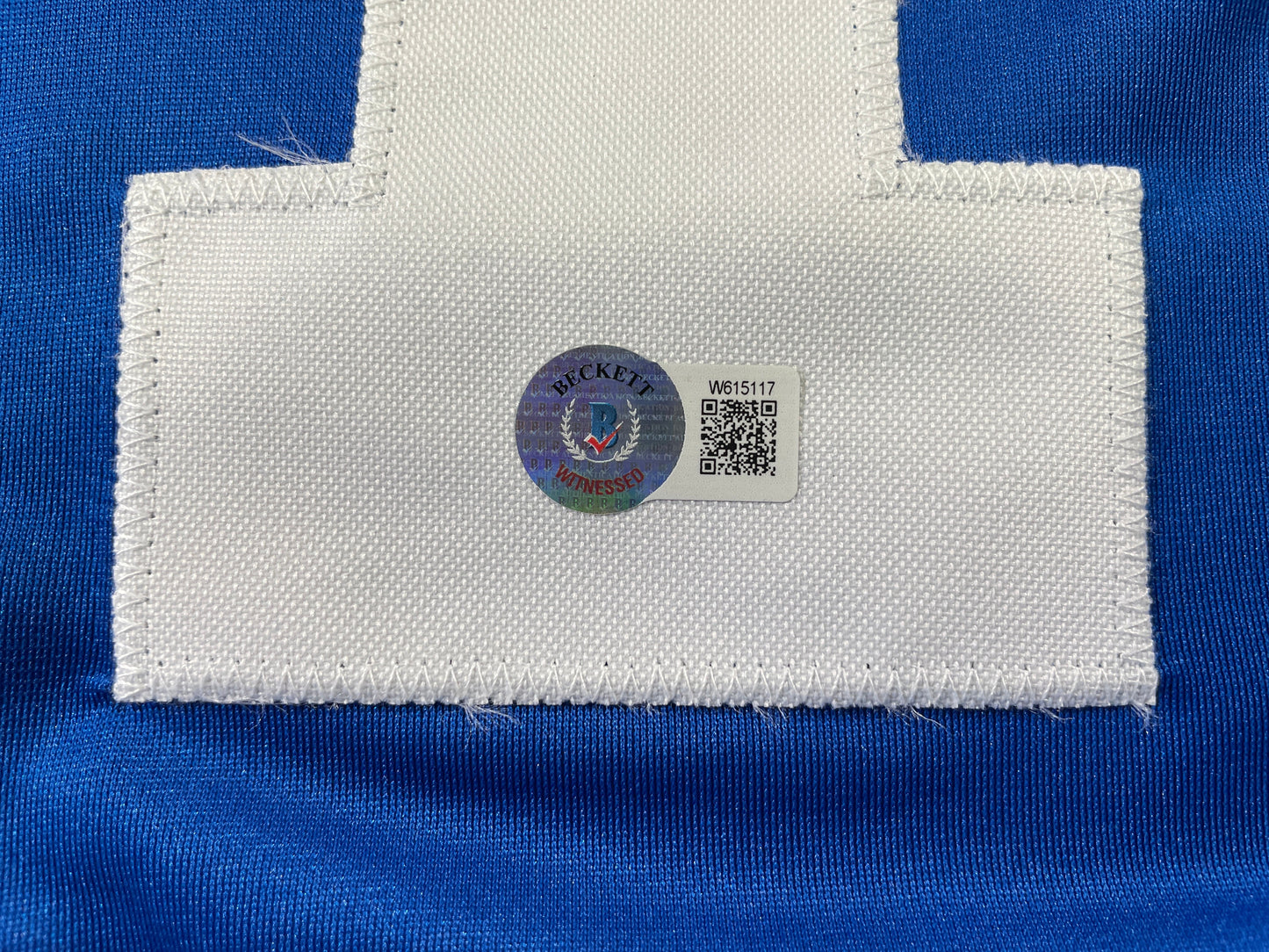 BOB LILLY DALLAS COWBOYS SIGNED SEWN THROWBACK FOOTBALL STAT JERSEY BGS