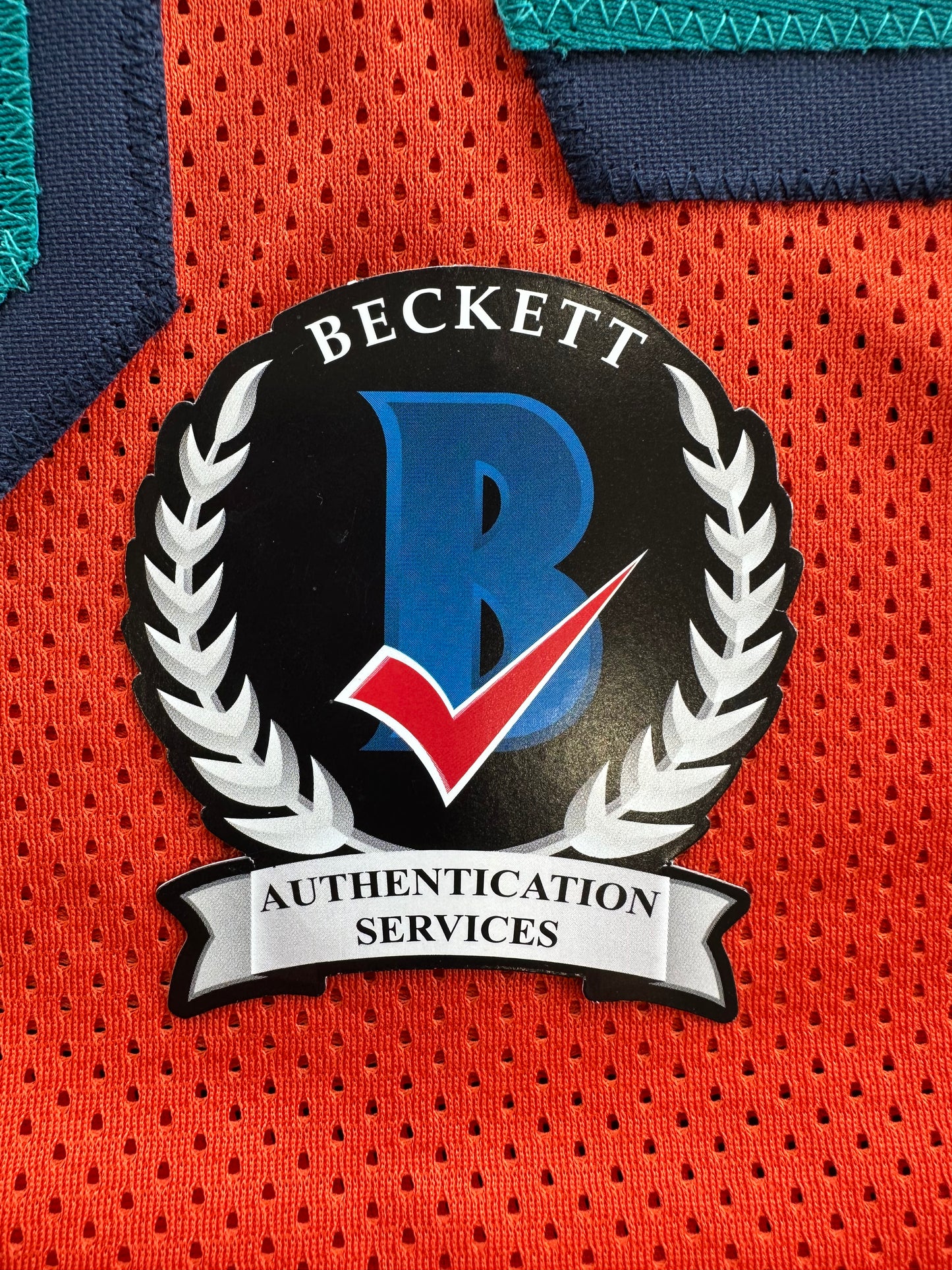 RICKY WILLIAMS ORANGE FOOTBALL JERSEY Miami Dolphins w/"Smoke Weed Everyday" BAS