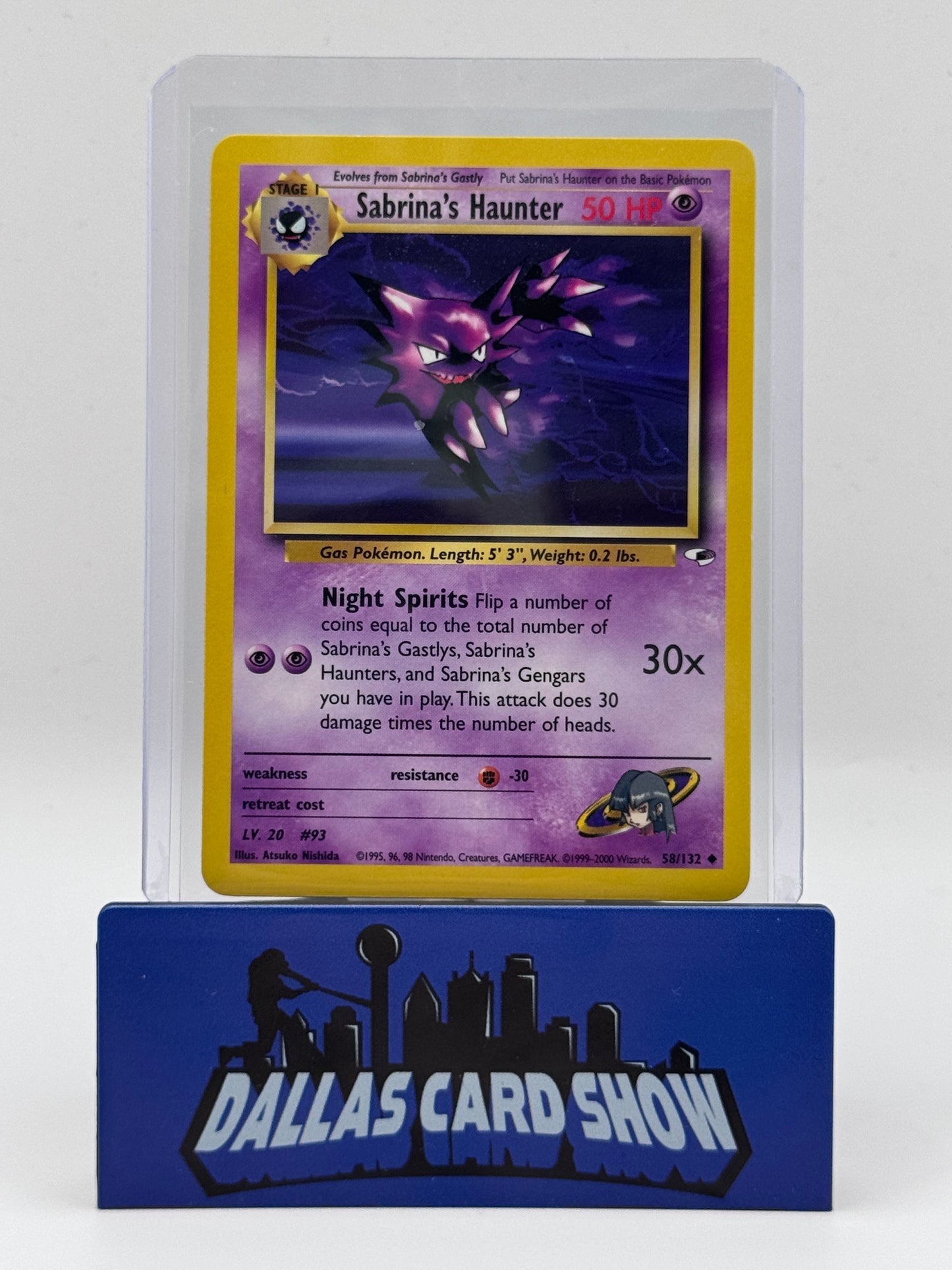2000 Pokemon - Sabrina's Haunter (Uncommon) - 58/132 Gym Heroes NM