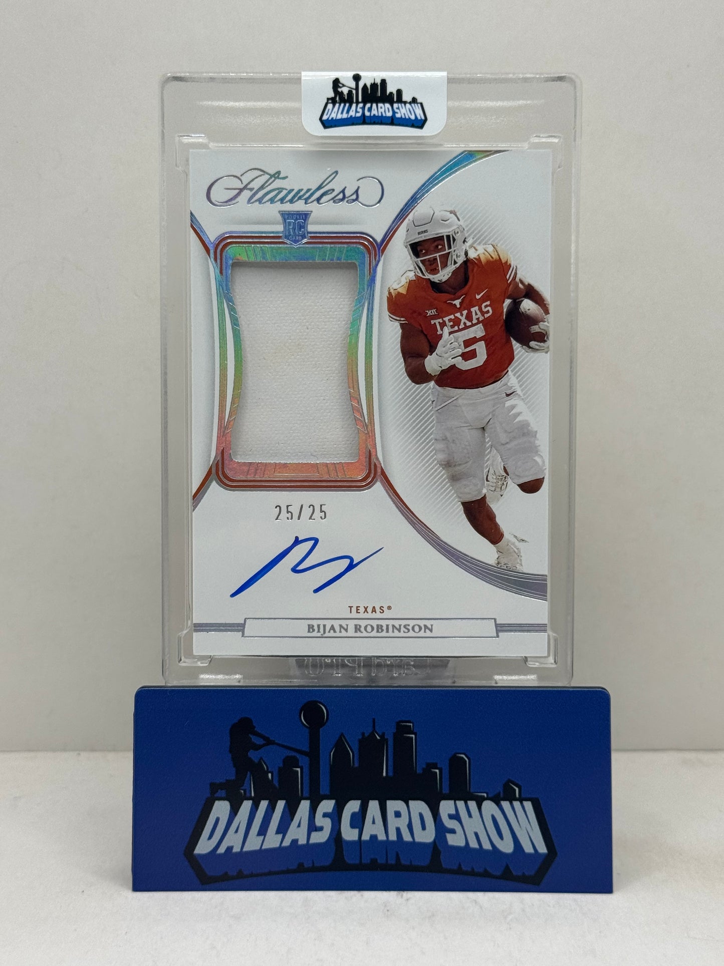 2023 Flawless Collegiate #PA-BR Bijan Robinson Rookie Patch Autograph /25