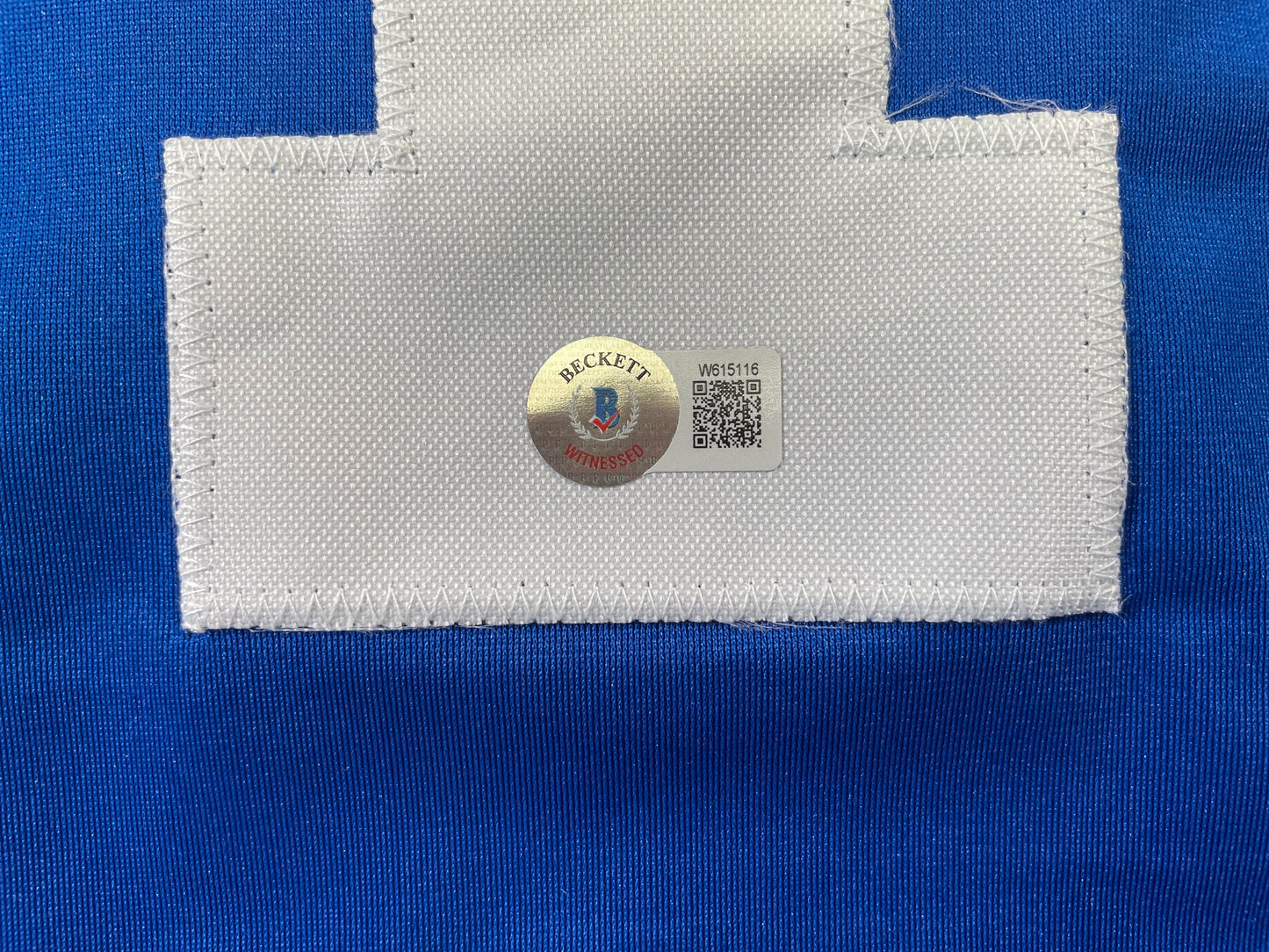 BOB LILLY DALLAS COWBOYS SIGNED SEWN THROWBACK FOOTBALL STAT JERSEY BGS