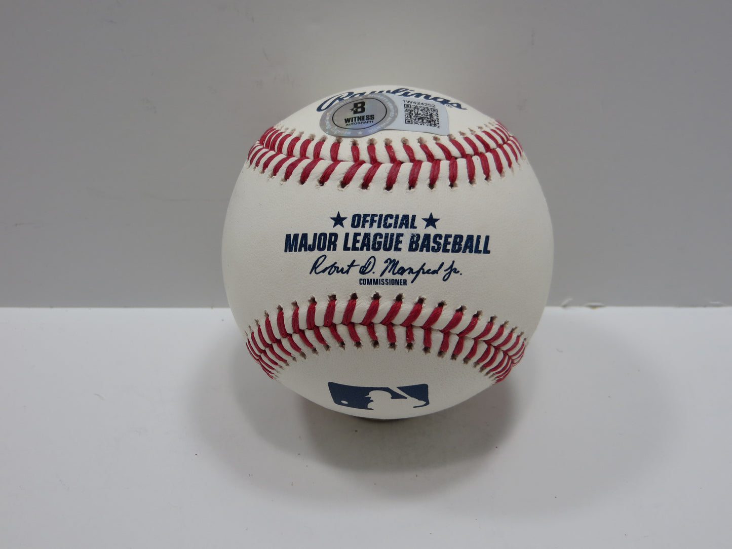 WYATT LANGFORD TEXAS RANGERS SIGNED RAWLINGS OML BASEBALL BAS COA