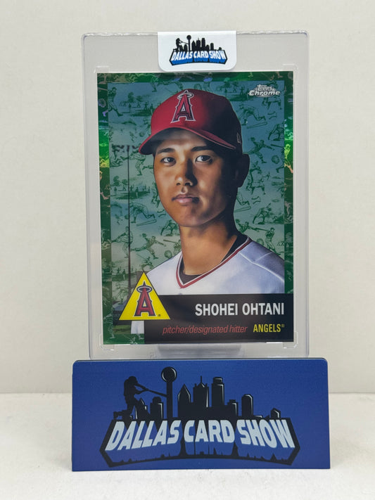 2022 Topps Chrome Platinum Anniversary #1 Shohei Ohtani Green Tolle /99