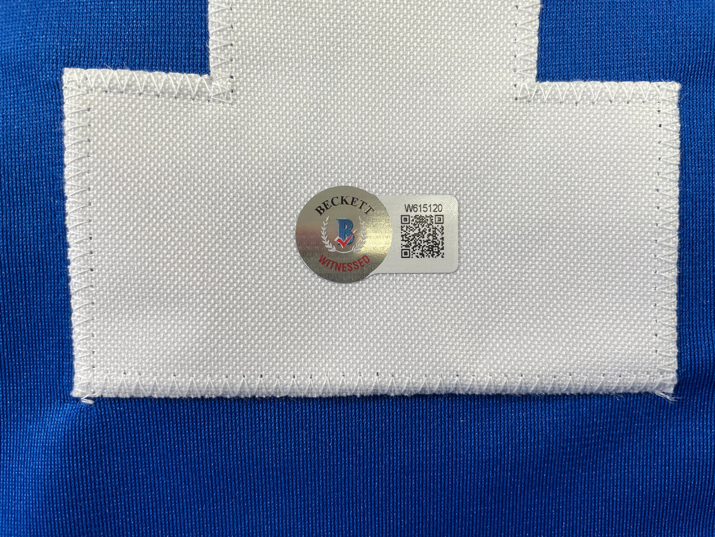 BOB LILLY DALLAS COWBOYS SIGNED SEWN THROWBACK FOOTBALL STAT JERSEY BGS