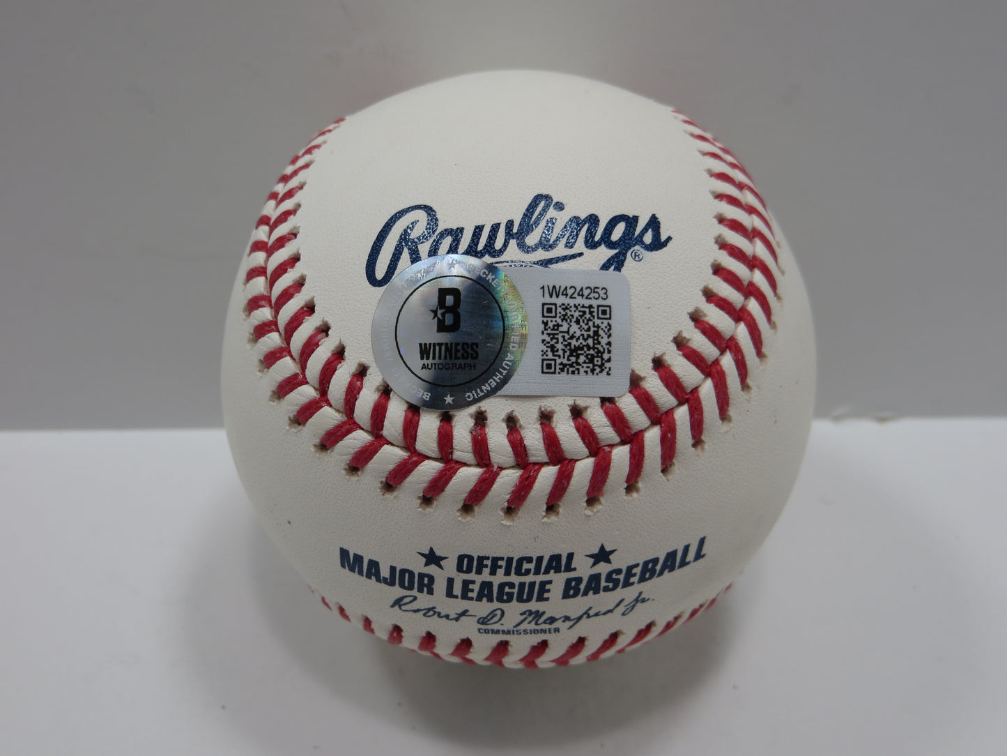 WYATT LANGFORD TEXAS RANGERS SIGNED RAWLINGS OML BASEBALL BAS COA