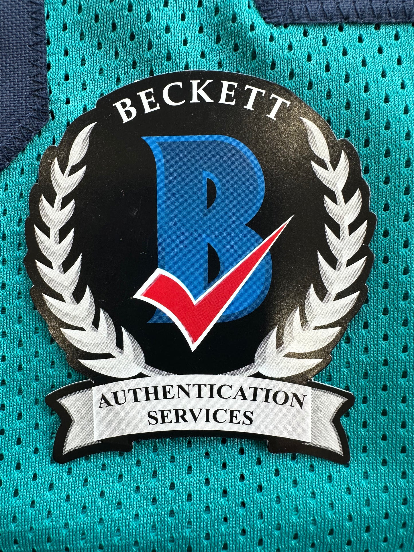 RICKY WILLIAMS SIGNED TEAL FOOTBALL JERSEY Miami Dolphins w/"Smoke Weed Everyday" BAS