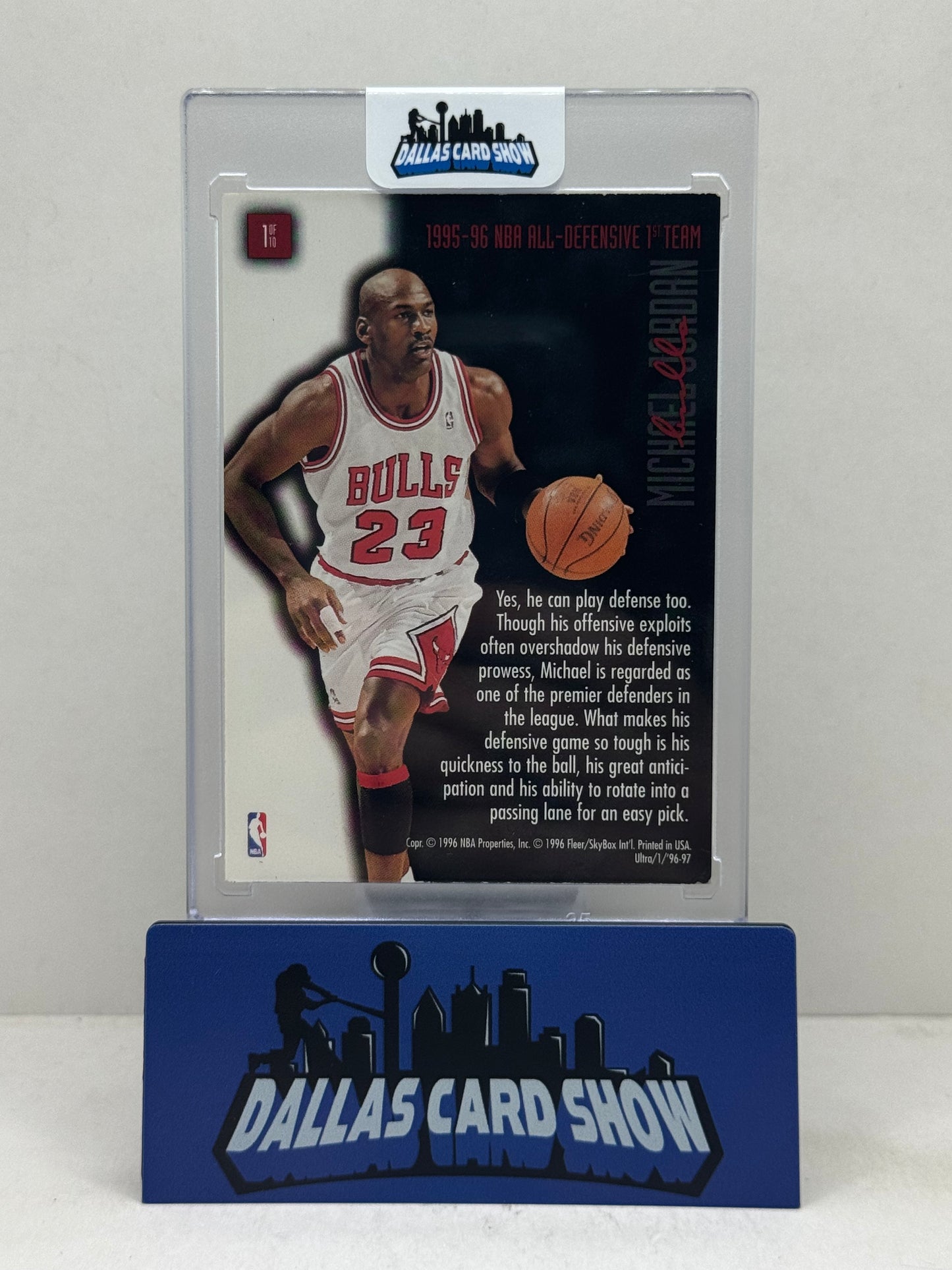 1996-97 Fleer Ultra #1 Michael Jordan Full Court HOF Chicago Bulls