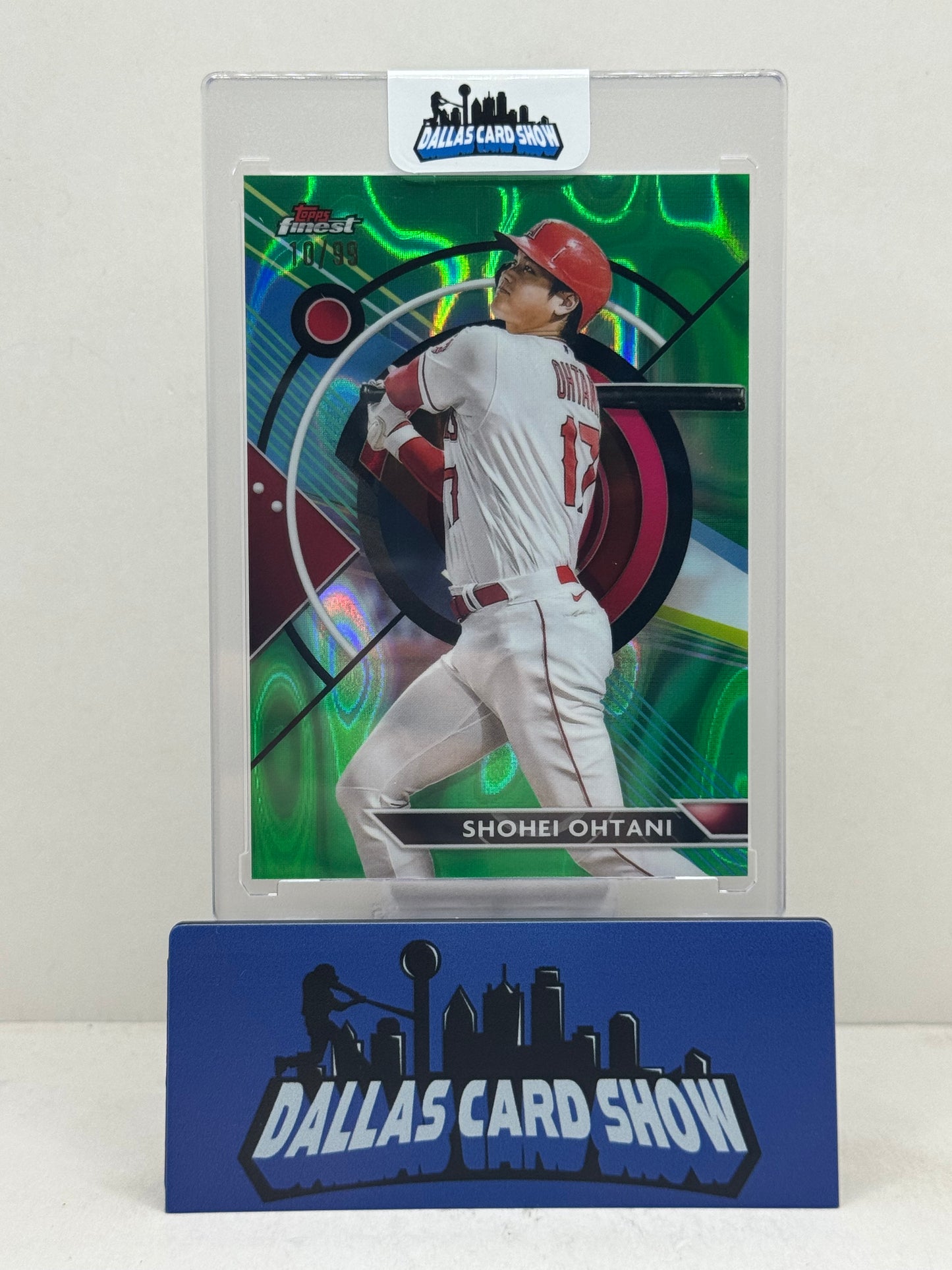 2023 Topps Finest #17 Shohei Ohtani Green Lava /99 Dodgers