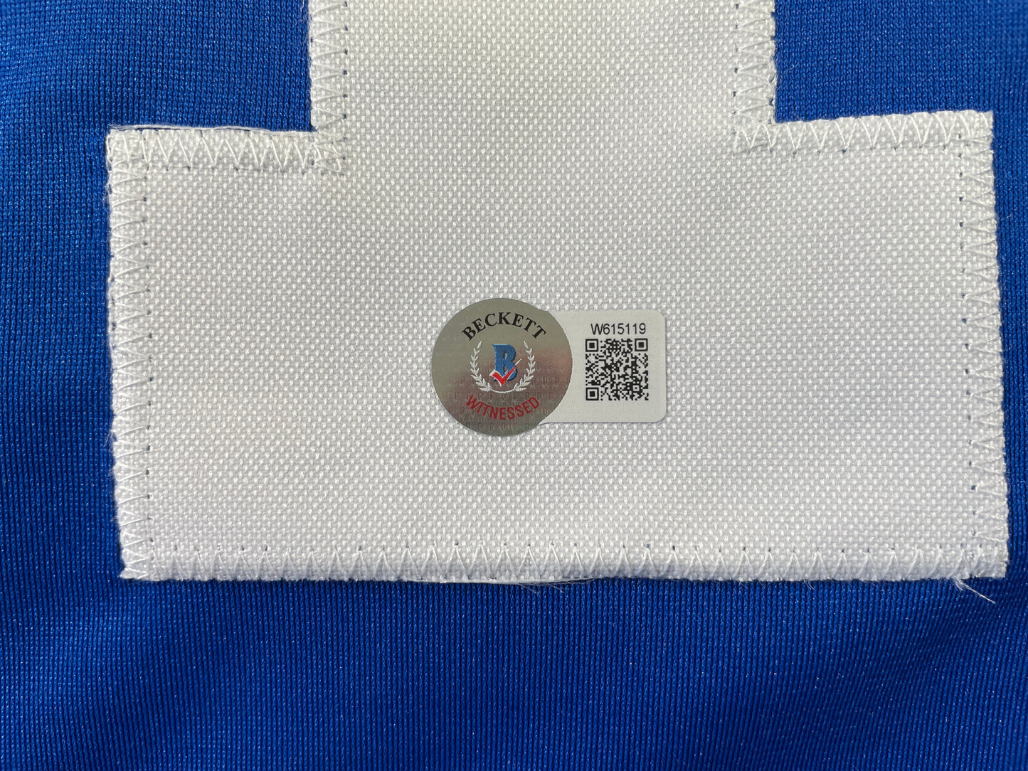 BOB LILLY DALLAS COWBOYS SIGNED SEWN THROWBACK FOOTBALL STAT JERSEY BGS