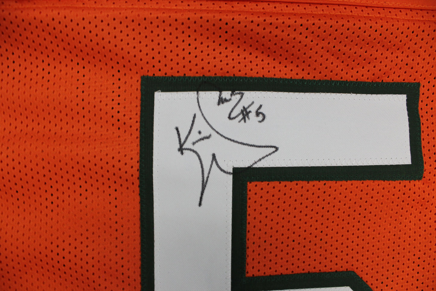 KEVIN WILLIAMS MIAMI HURRICANES SIGNED JERSEY w/INSCs Dallas Cowboys XL BAS