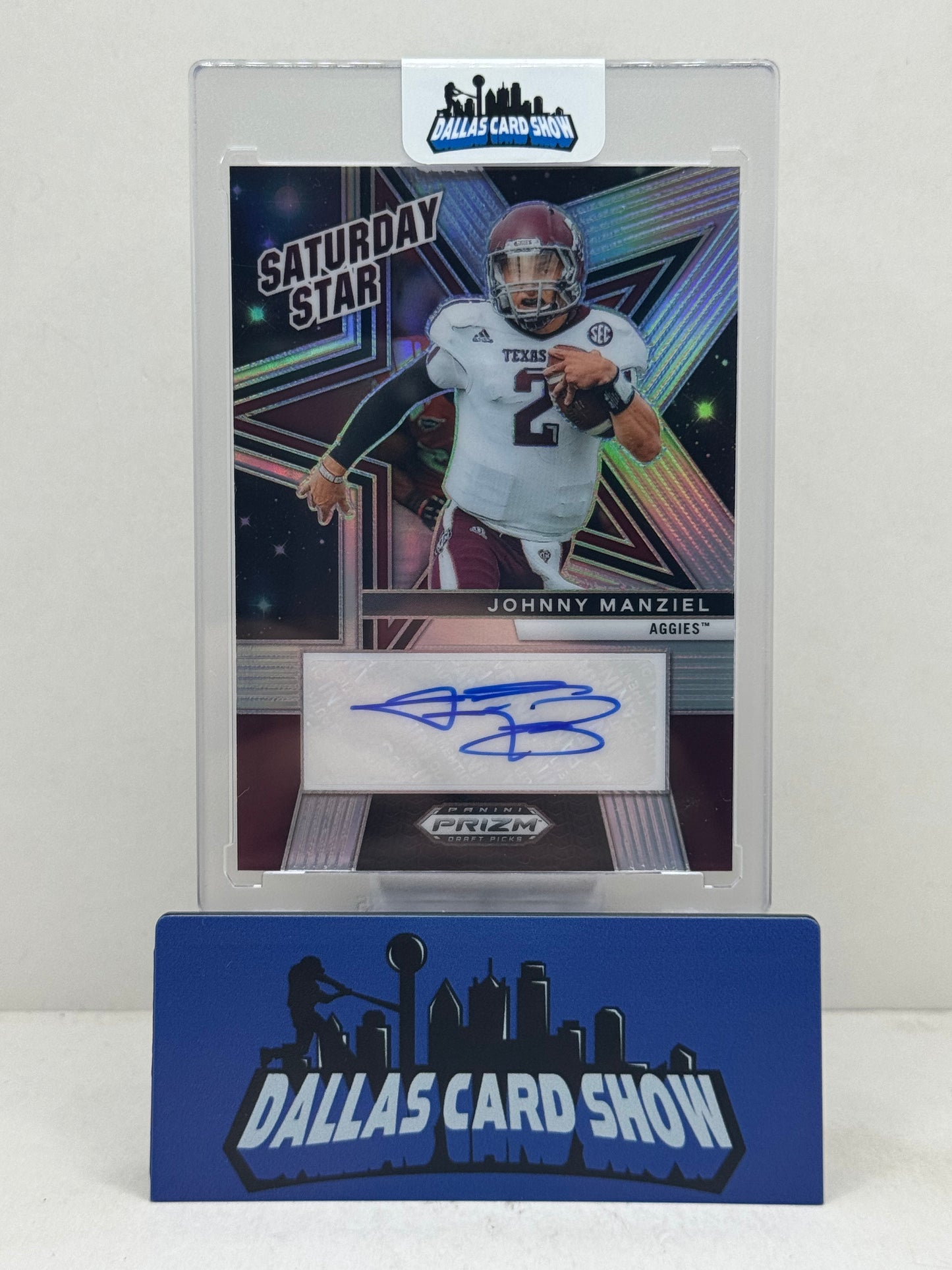 2025 Panini Prizm Draft Picks Johnny Manziel Saturday Stars Silver Autograph