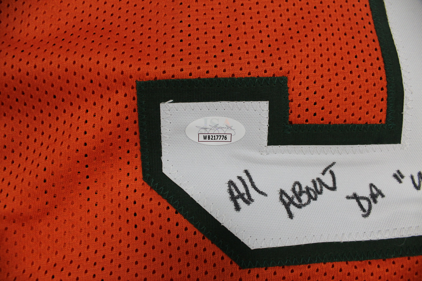 KEVIN WILLIAMS MIAMI HURRICANES SIGNED JERSEY w/INSCs Dallas Cowboys XL BAS