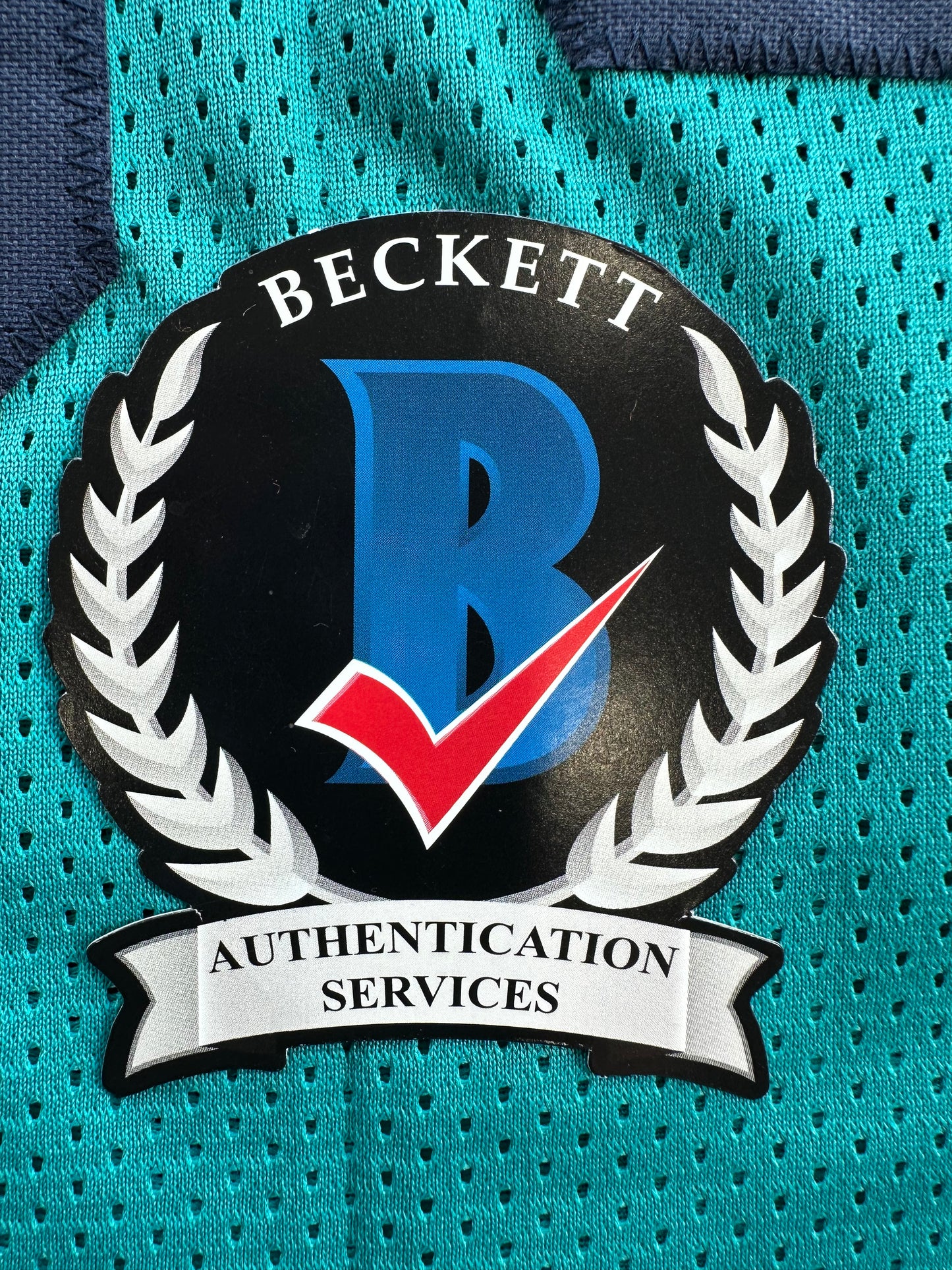 RICKY WILLIAMS SIGNED TEAL FOOTBALL JERSEY Miami Dolphins w/"Smoke Weed Everyday" BAS