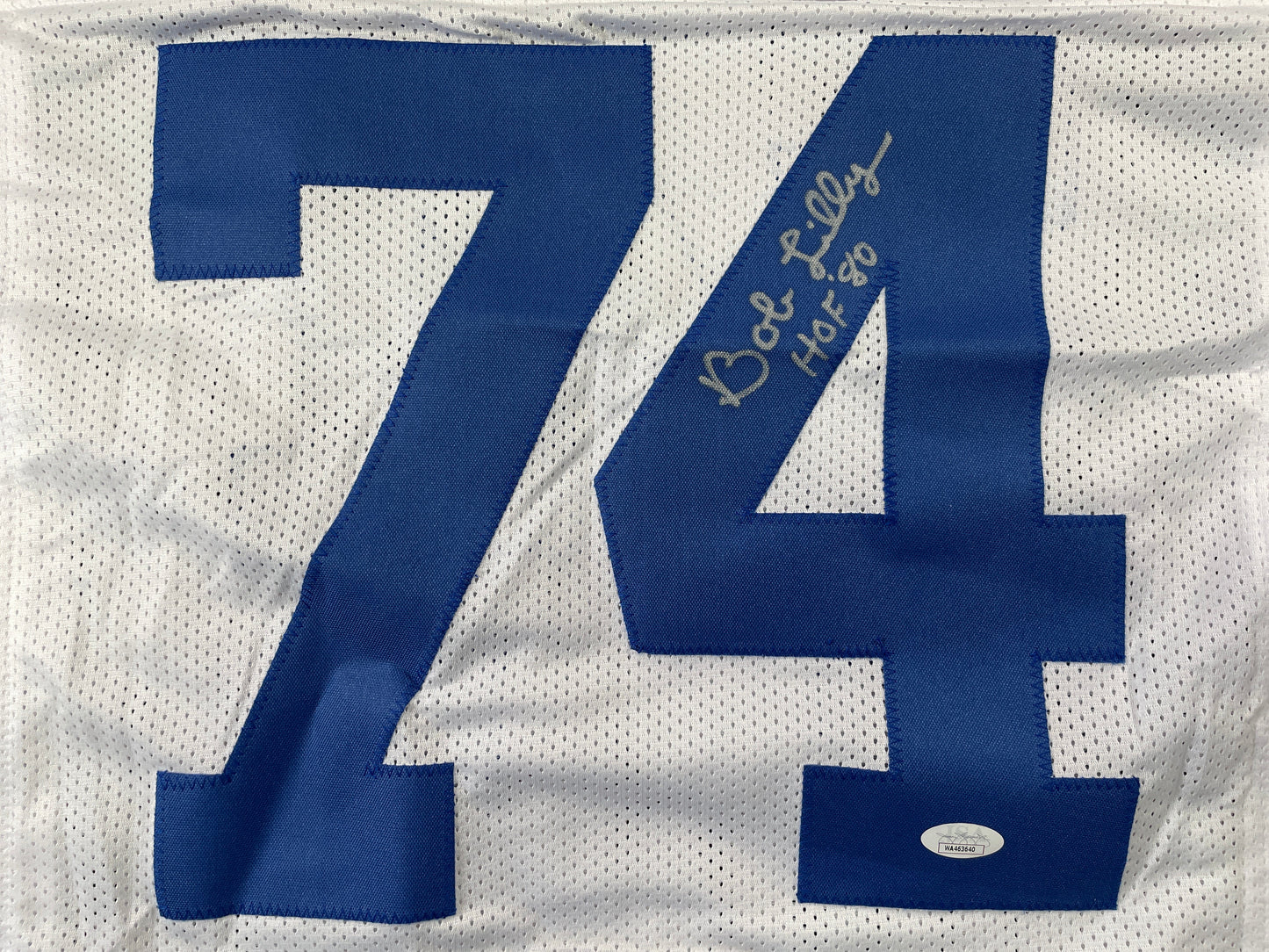 BOB LILLY DALLAS COWBOYS SIGNED HOME JERSEY w/HOF JSA COA