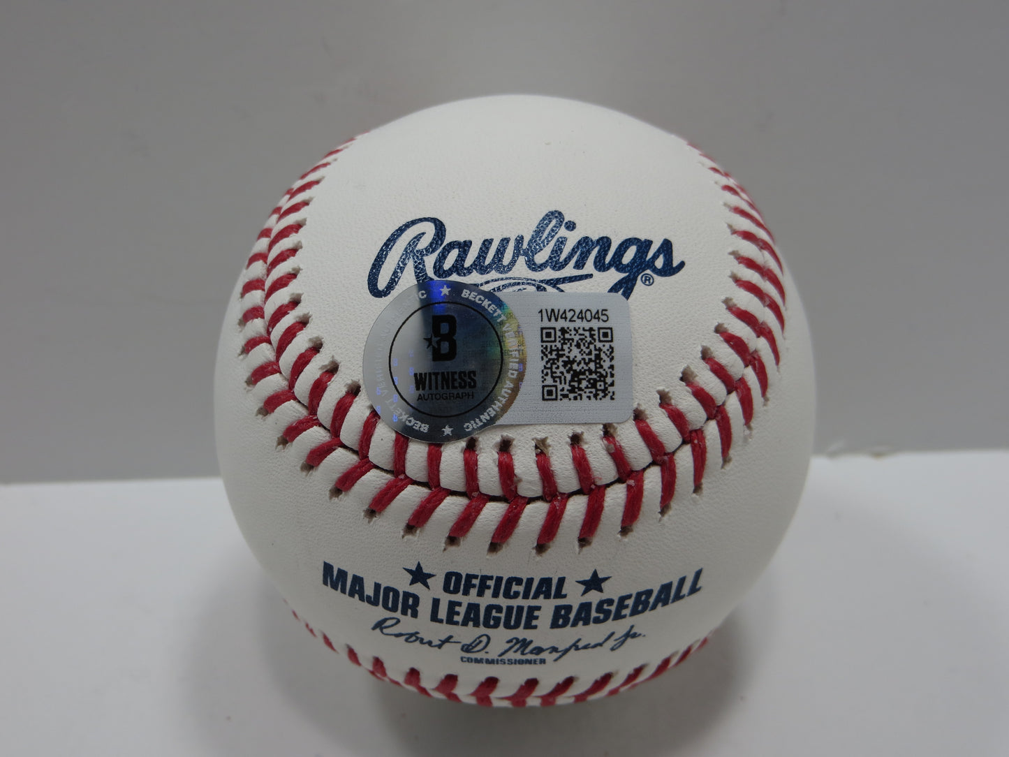 WYATT LANGFORD TEXAS RANGERS SIGNED RAWLINGS OML BASEBALL BAS COA