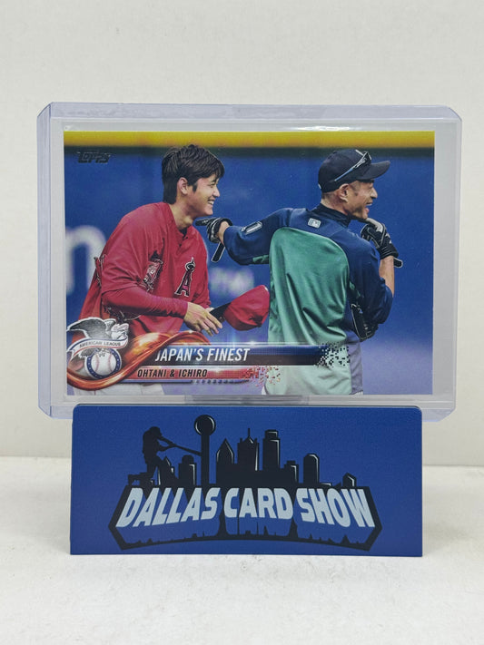 2018 Topps Update #US153 Ohtani & Ichiro Japan's Finest