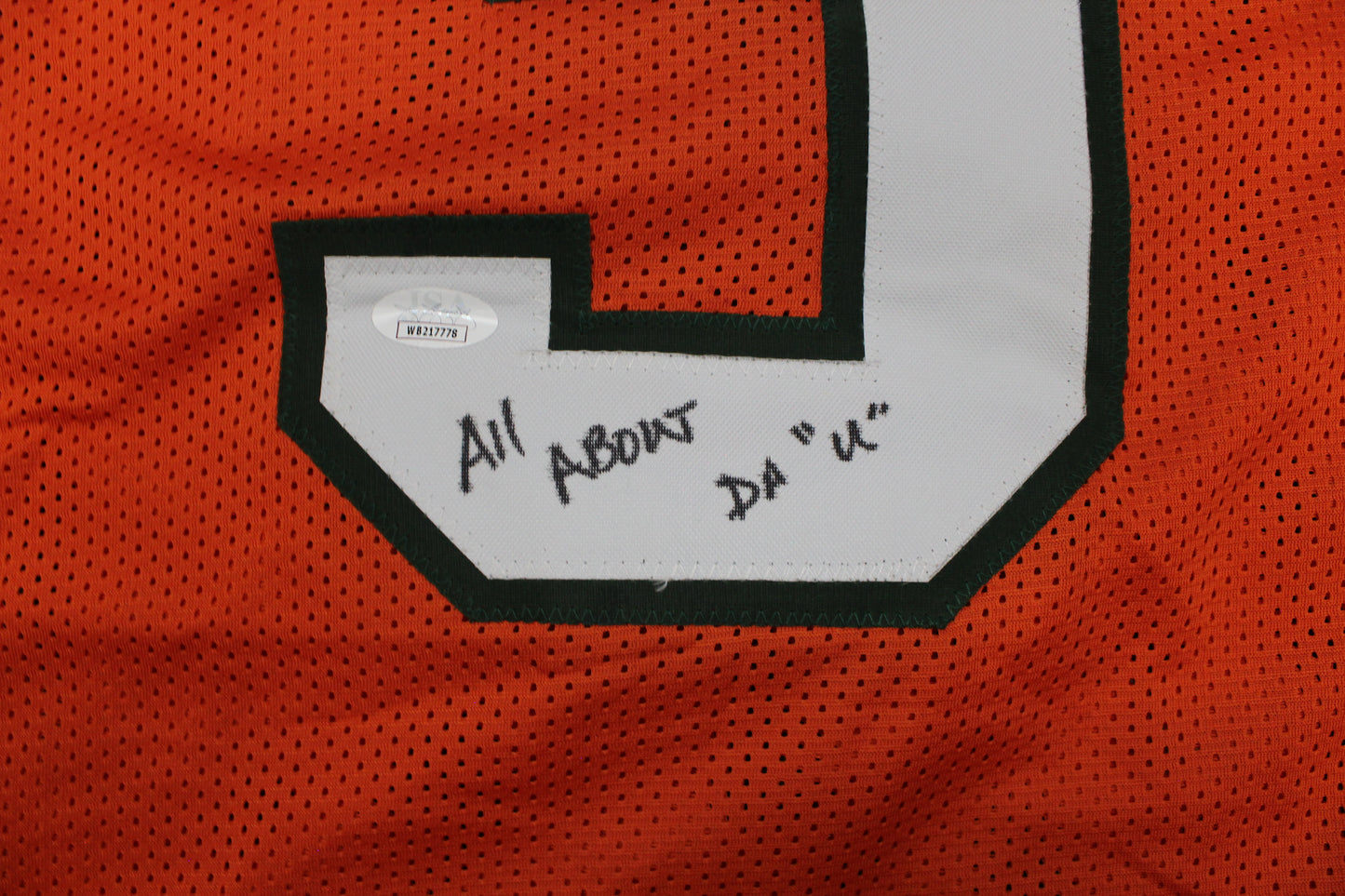 KEVIN WILLIAMS MIAMI HURRICANES SIGNED JERSEY w/INSCs Dallas Cowboys XL BAS