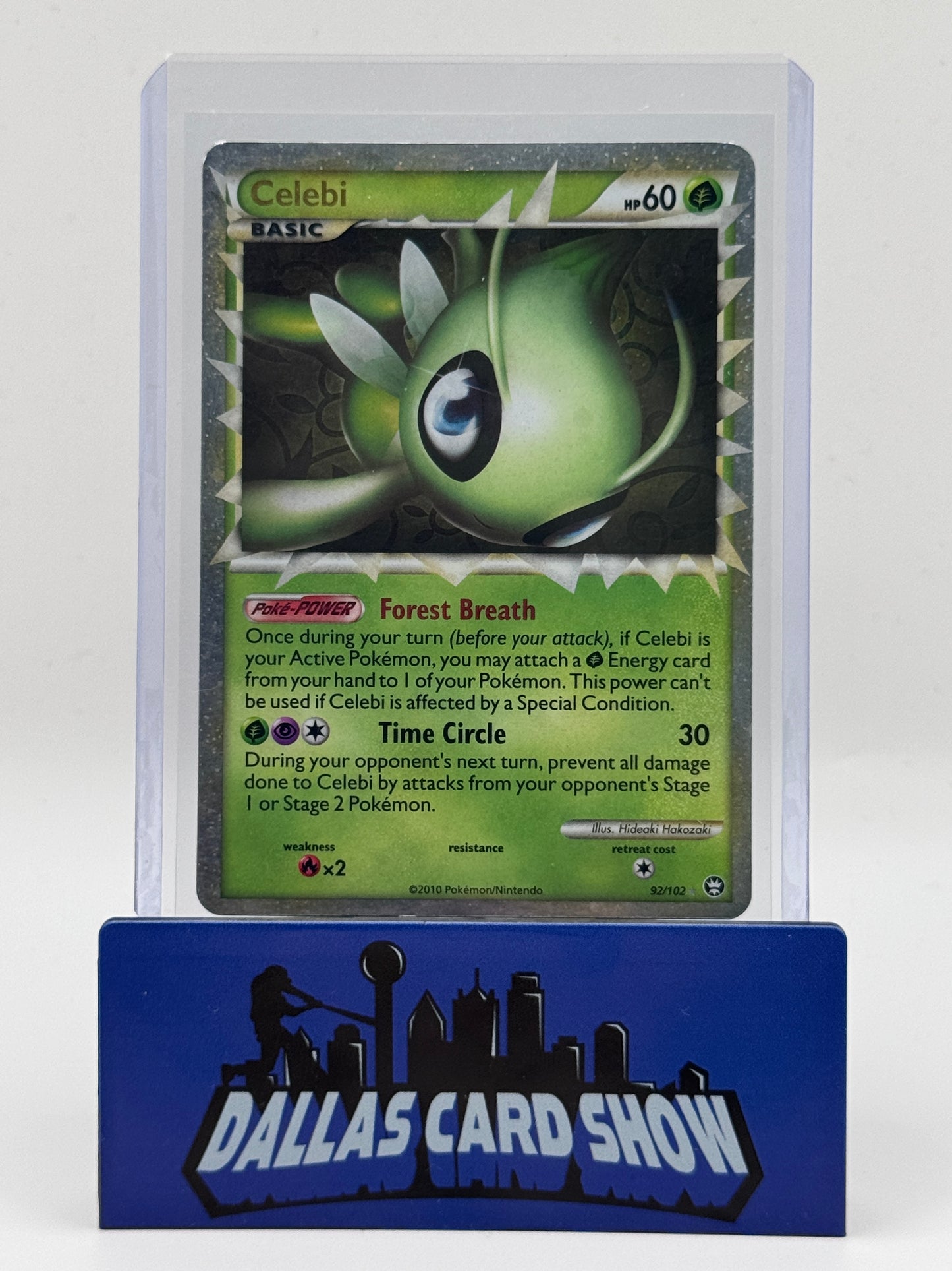 2010 Pokemon - Celebi (PRIME) - 92/102 HGSS: Triumphant HP