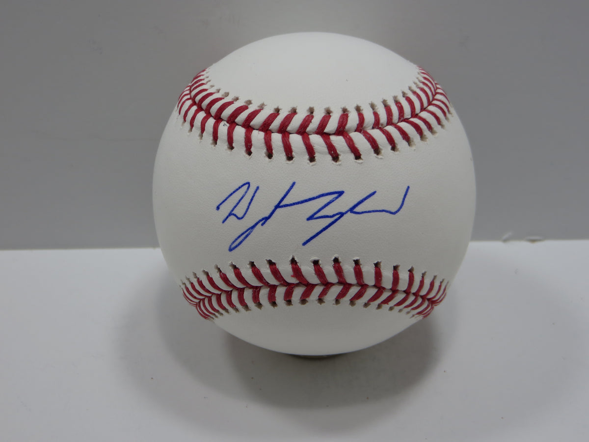 WYATT LANGFORD TEXAS RANGERS SIGNED RAWLINGS OML BASEBALL BAS COA