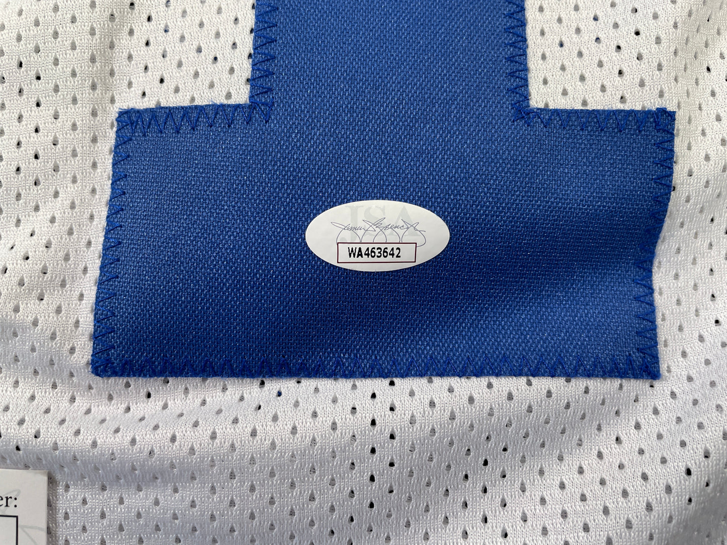 BOB LILLY DALLAS COWBOYS SIGNED HOME JERSEY w/HOF JSA COA