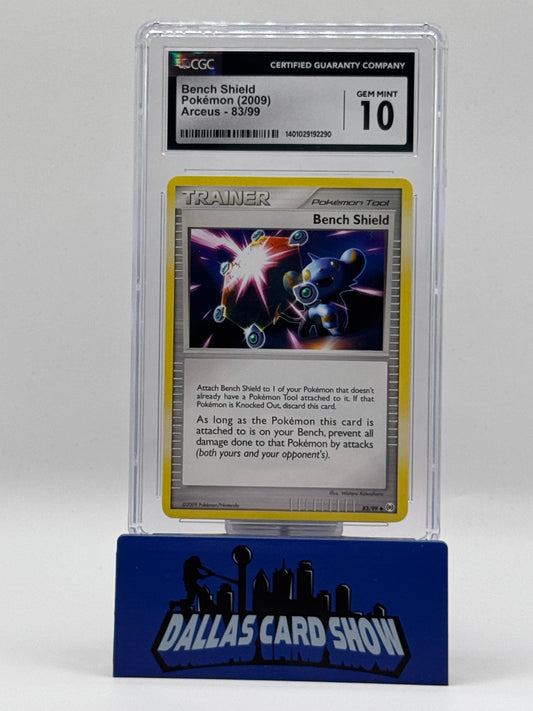 2009 Pokemon - Bench Shield (Uncommon) - 83/99 Arceus CGC 10