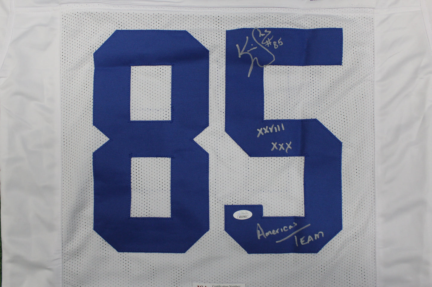 KEVIN WILLIAMS DALLAS COWBOYS SIGNED JERSEY Hurricanes w/INSCs L JSA