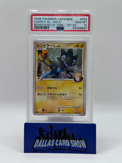 2008 Pokemon - Luxray GL (Holo) - 029/090 End of Time 1st Edition PSA 10