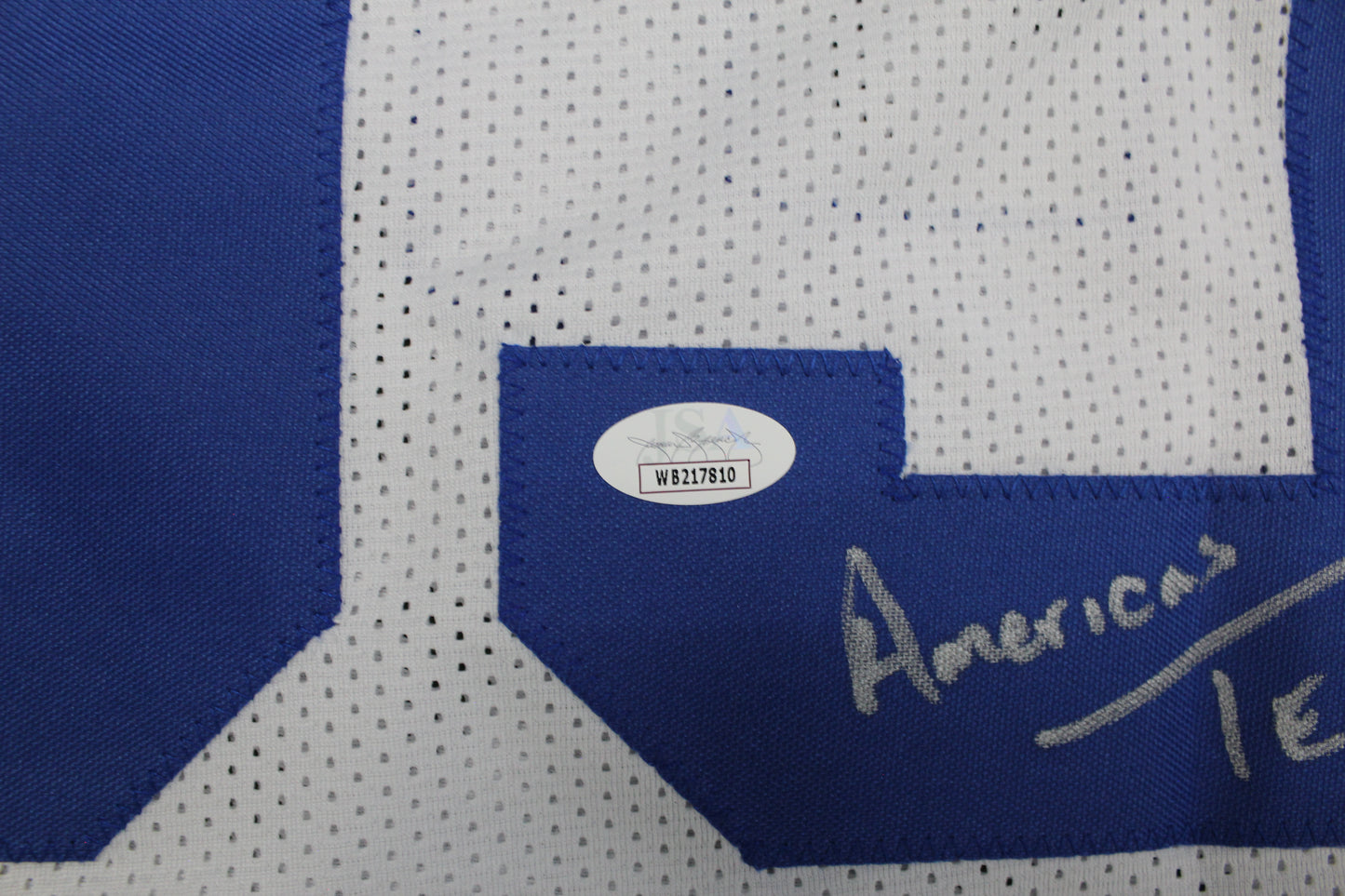 KEVIN WILLIAMS DALLAS COWBOYS SIGNED JERSEY Hurricanes w/INSCs L JSA