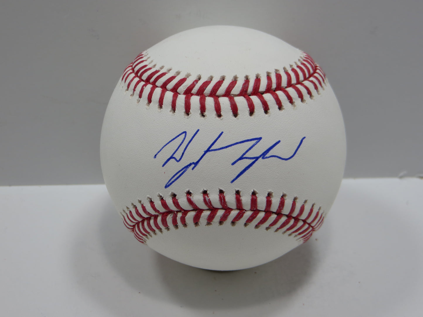 WYATT LANGFORD TEXAS RANGERS SIGNED RAWLINGS OML BASEBALL BAS COA