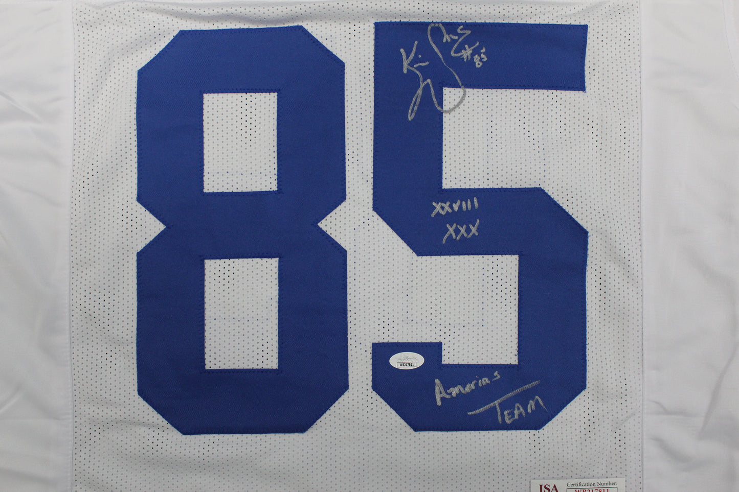 KEVIN WILLIAMS DALLAS COWBOYS SIGNED JERSEY Hurricanes w/INSCs L JSA