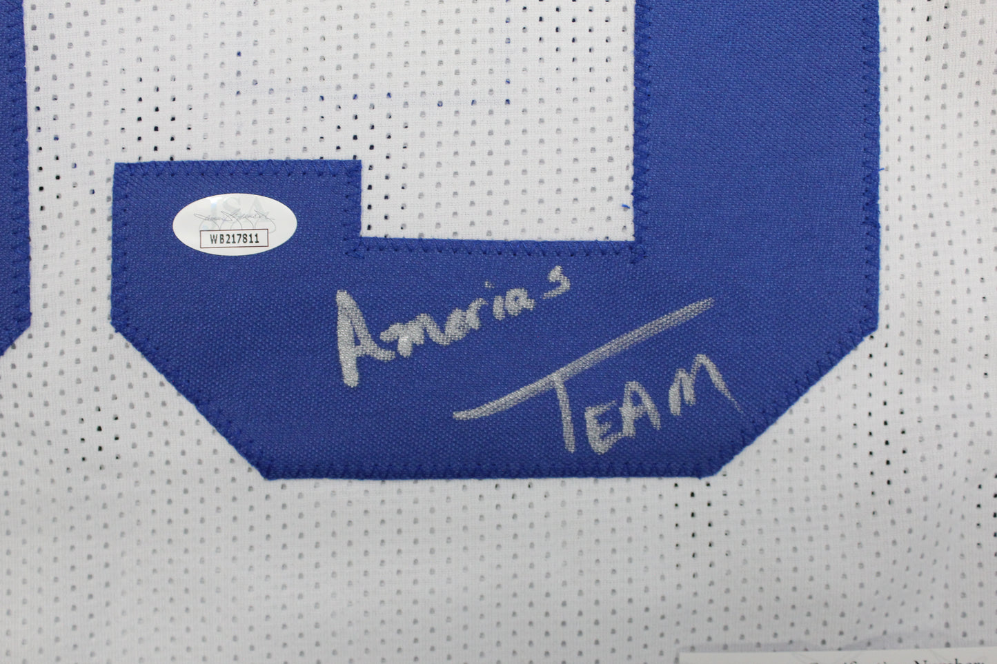 KEVIN WILLIAMS DALLAS COWBOYS SIGNED JERSEY Hurricanes w/INSCs L JSA