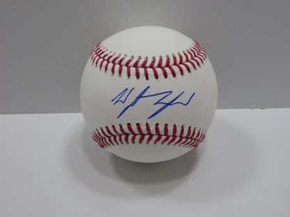 WYATT LANGFORD TEXAS RANGERS SIGNED RAWLINGS OML BASEBALL BAS COA