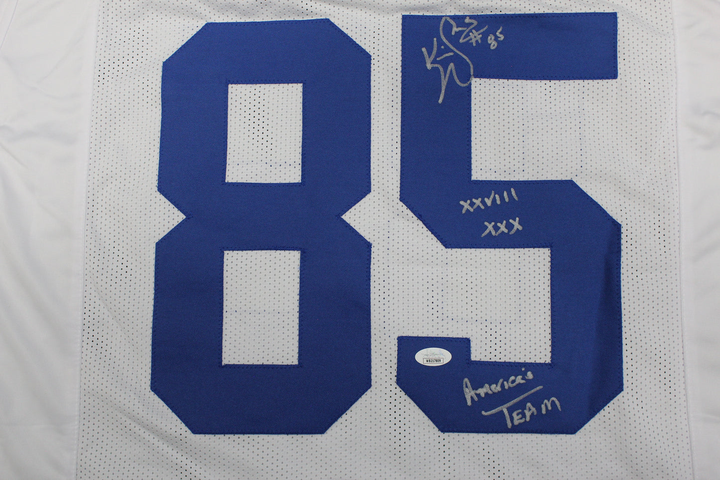 KEVIN WILLIAMS DALLAS COWBOYS SIGNED JERSEY Hurricanes w/INSCs L JSA