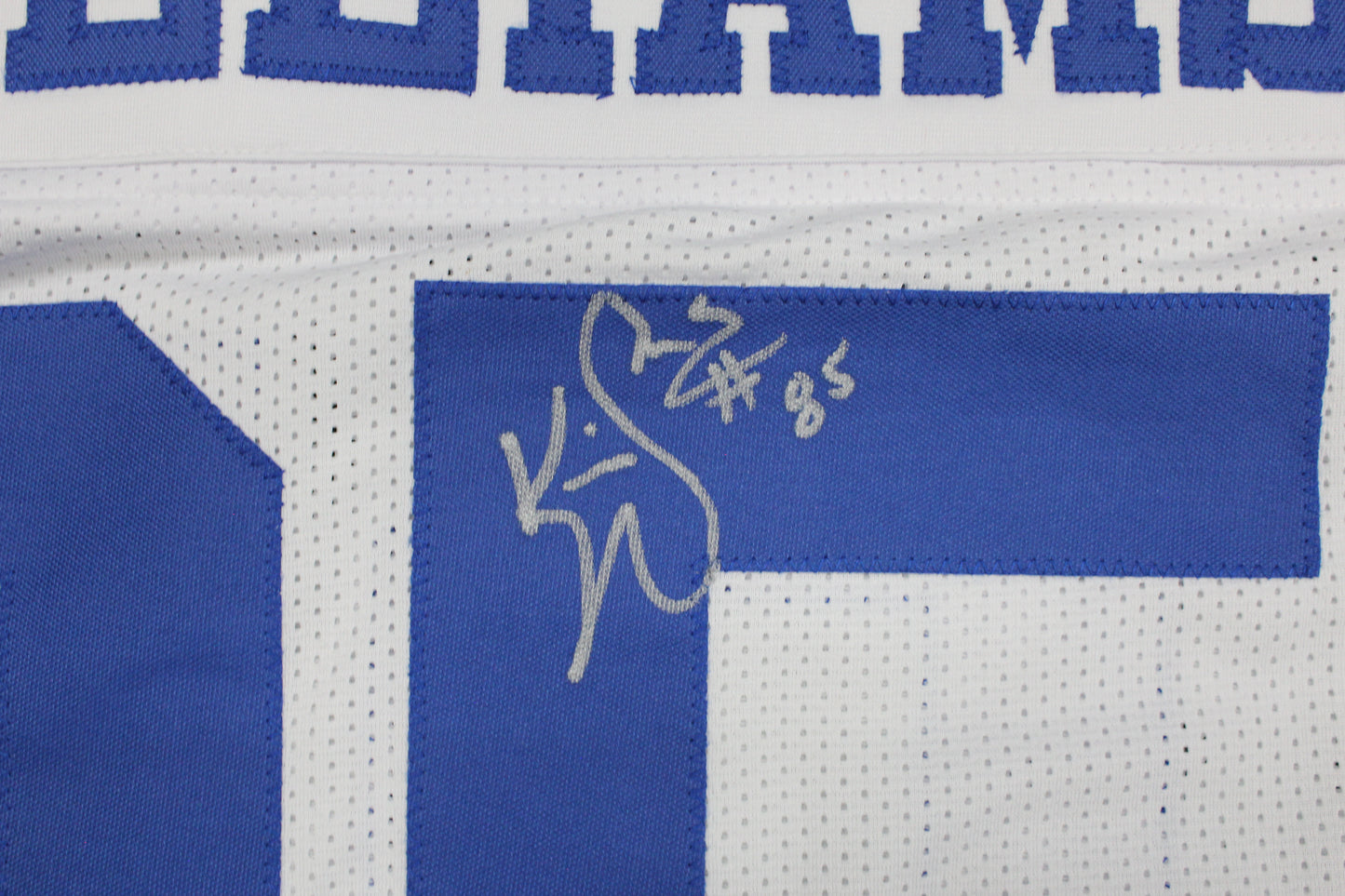 KEVIN WILLIAMS DALLAS COWBOYS SIGNED JERSEY Hurricanes w/INSCs L JSA