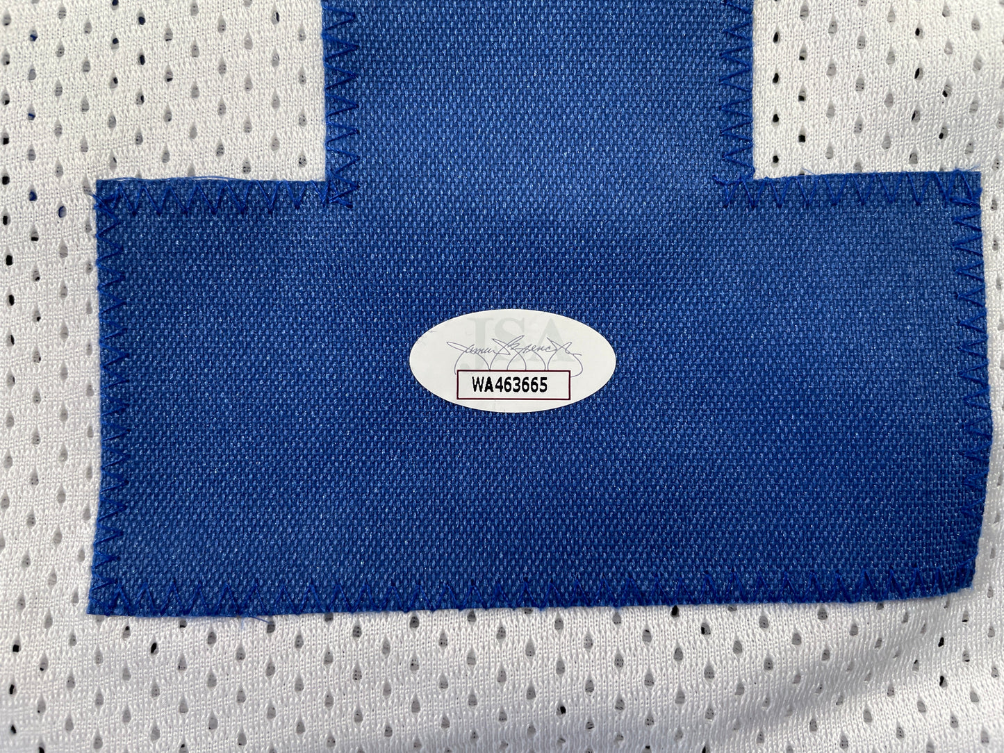 BOB LILLY DALLAS COWBOYS SIGNED HOME JERSEY w/HOF JSA COA