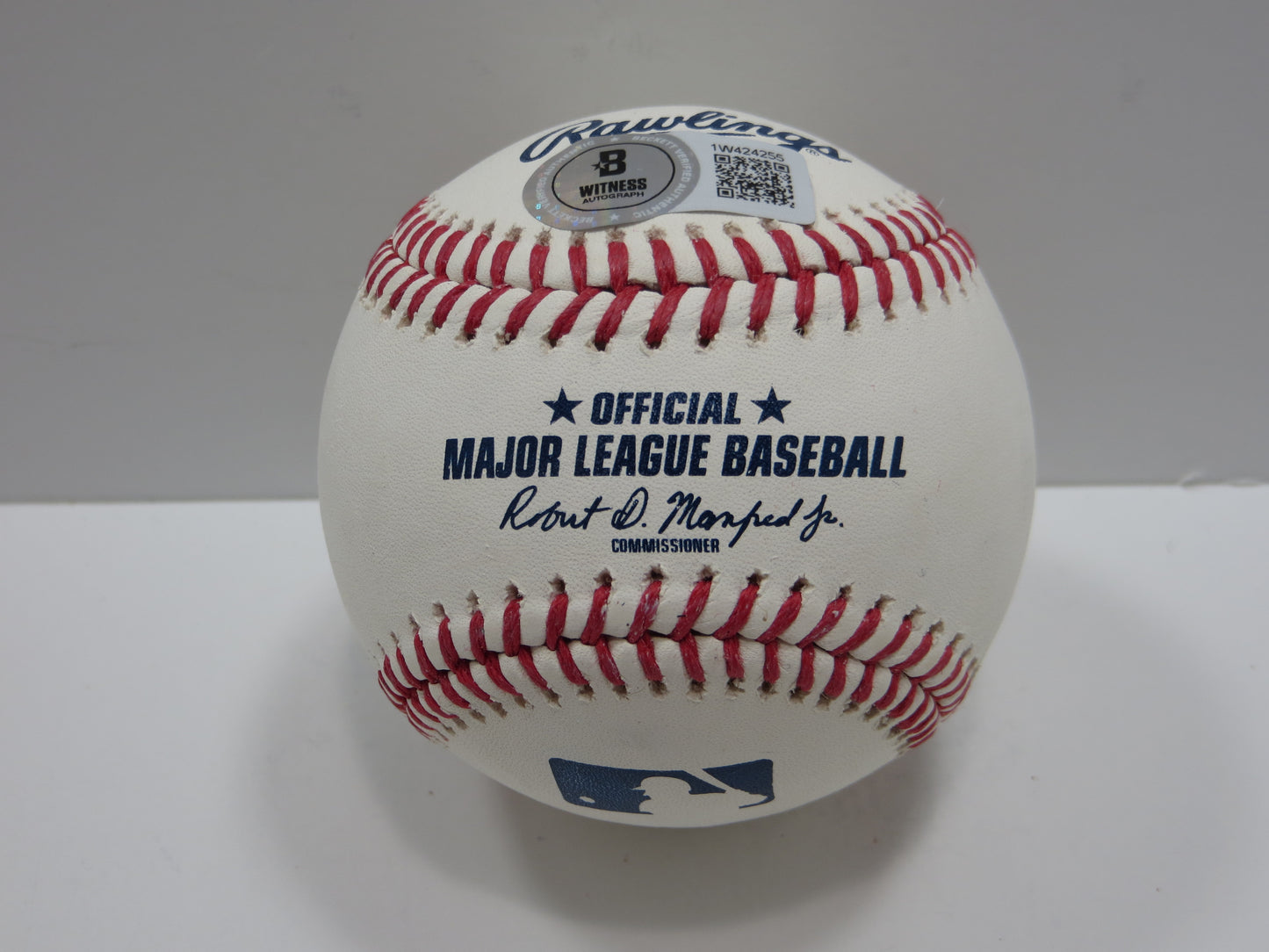 WYATT LANGFORD TEXAS RANGERS SIGNED RAWLINGS OML BASEBALL BAS COA