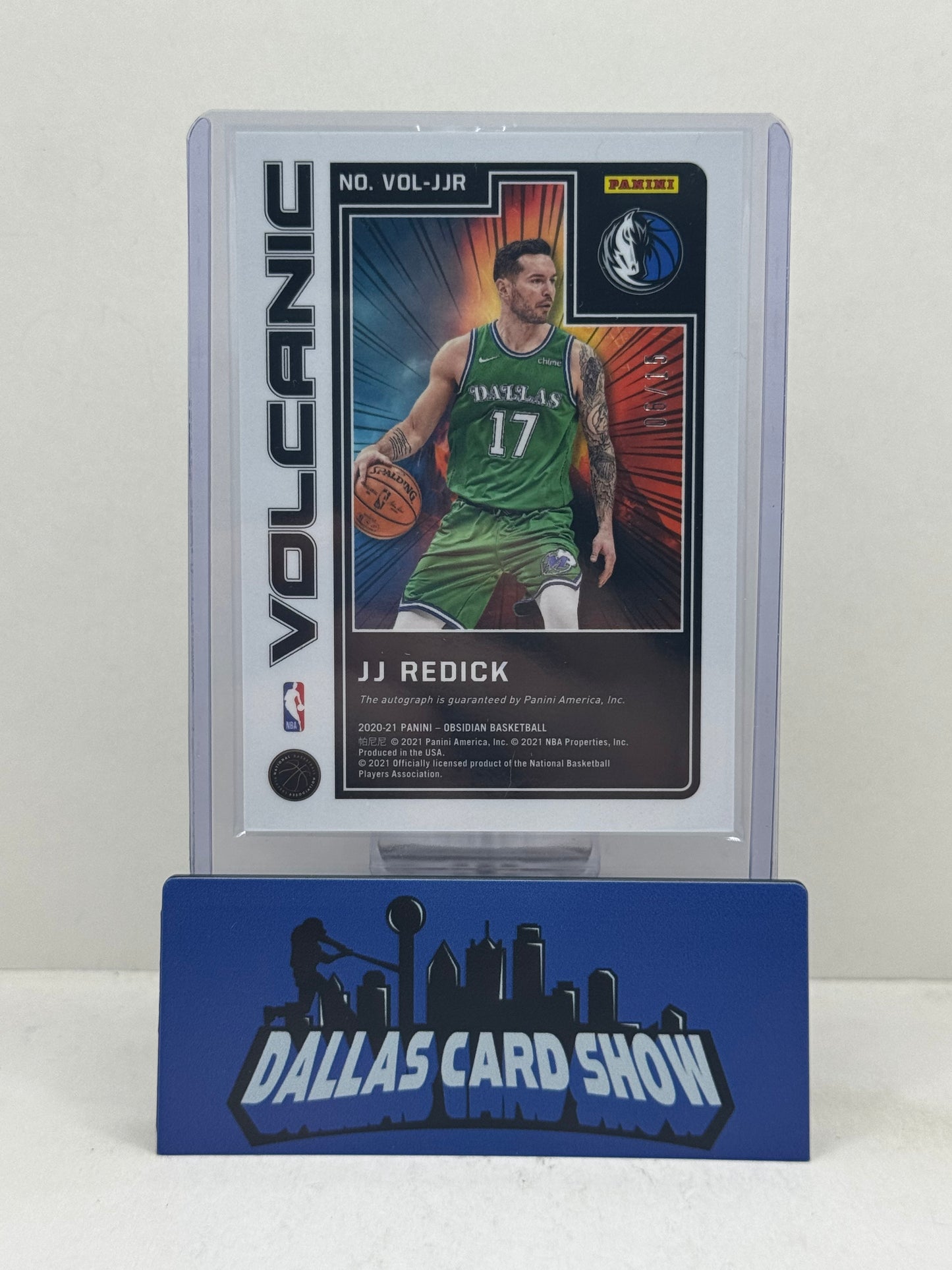 2020-21 Panini Obsidian #VOL-JJR JJ Redick Volcanic Autograph
