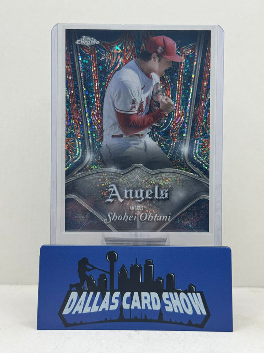 2022 Topps Chrome Angels / Dodgers Shohei Ohtani Pinstriped P-1 SP Insert NR