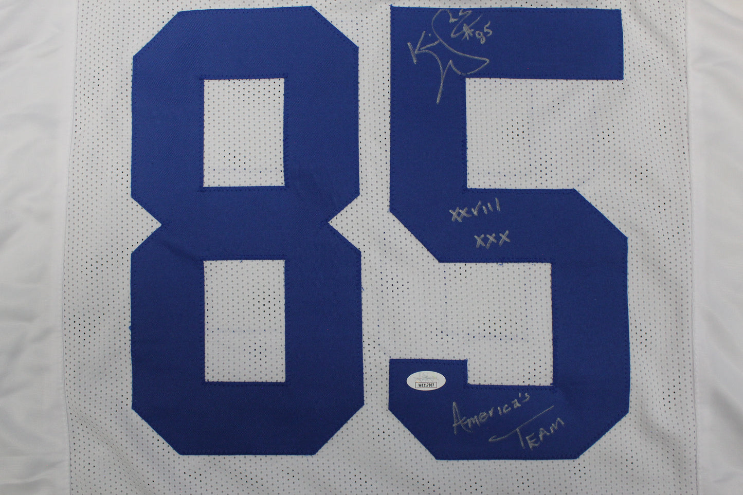 KEVIN WILLIAMS DALLAS COWBOYS SIGNED JERSEY Hurricanes w/INSCs L JSA